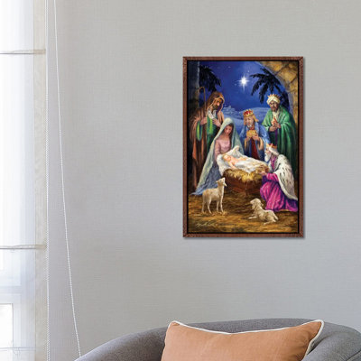 Holy Family With 3 Kings by Marcello Corti - Print