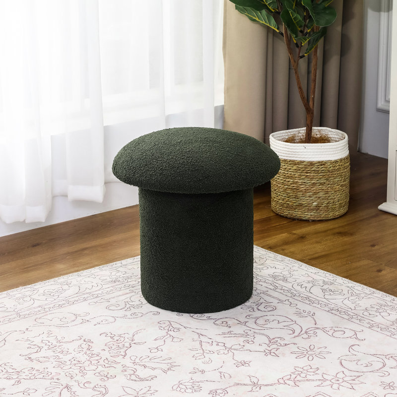 Adar Upholstered Ottoman, Green