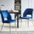 17.71'' H Velvet Upholstered Side Chair-692665374
