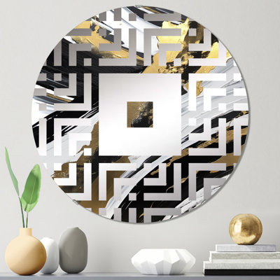 New Gold Balance V - Square Wall Mirror
