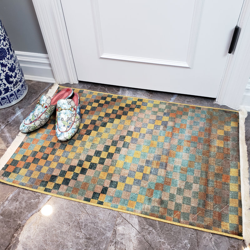 Covin Chenille Geometric Indoor Rug, Rectangle 2'7" x 4'11"