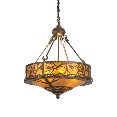 Luminaire suspendu unique à 4 lumières Branches