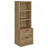 Geary Mango 3-Shelf Bookcase USB And Lockable Drawer-1057283855
