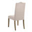 Chaise de salle à manger Elegant Ivory P 22,5 po x l 18,5 po x H 41,5 po avec garniture cloutée-861228113-861228112