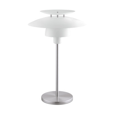 Lampe de table argentée 20 po Zoey