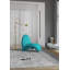 MoMa Modern Wool Upholstered Metal Accent Chair