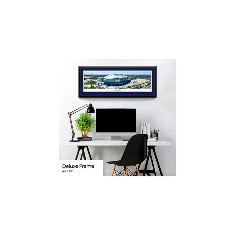 Photo panoramique NFL AT&T Stadium, H 18 po x l 44 po x P 0,88 po, Bleu marine