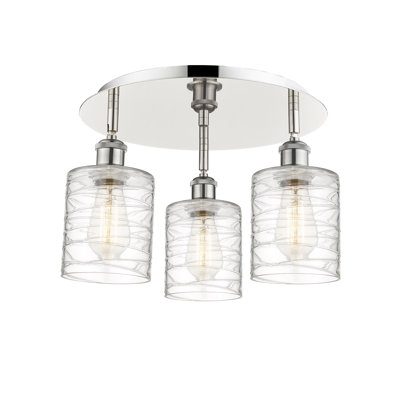 Dublin Glass Semi Flush Mount