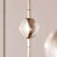 Constellation - Aries 12" Round LED Pendant - Espresso Black Fixture - Clear Faceted Acrylic Shade - 2700K - 240" Cable-100516580-100516581-70860046