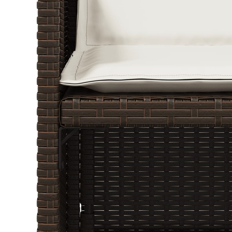 Ensemble de chaises de patio avec coussins 4 pièces Latitude Run®, Crème, Brun