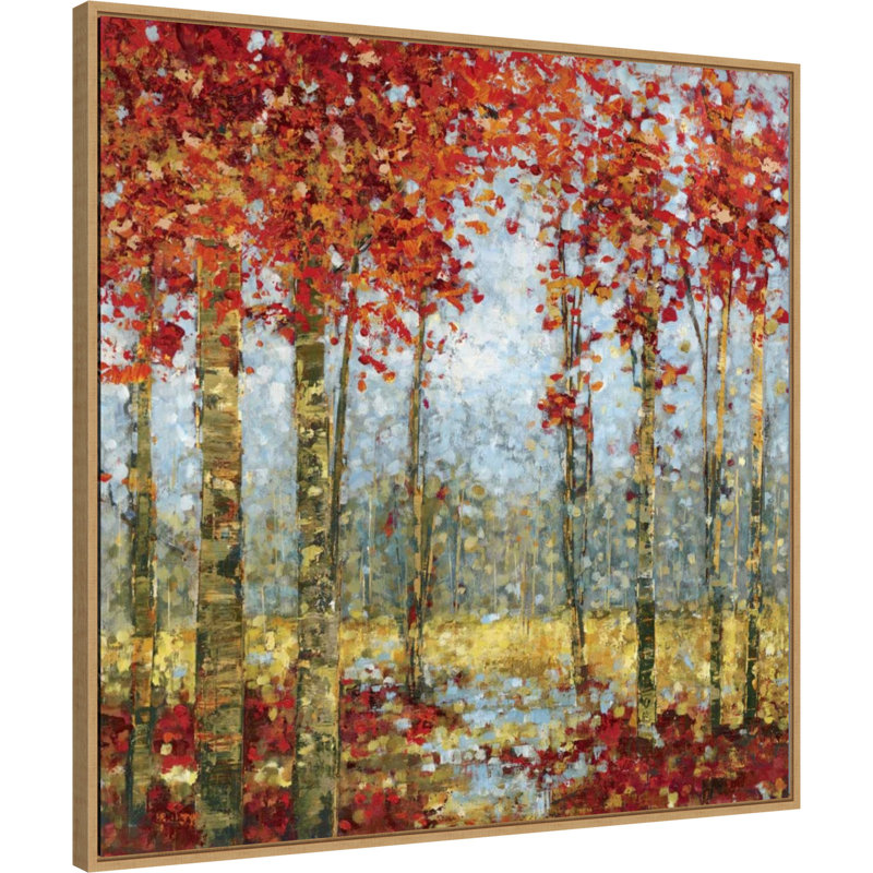 "Into The Forest II" par Carmen Dolce, reproduction d'art sur toile encadrée, H 30 po x l 30 po x P 2 po