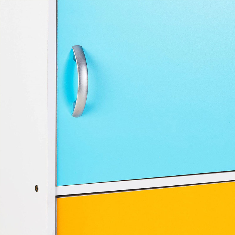 Rainbow Kids' 5-Door Toy Storage Bookcase