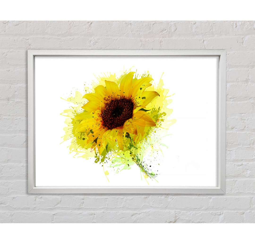 Sonnenblume Splash 1 - Druck