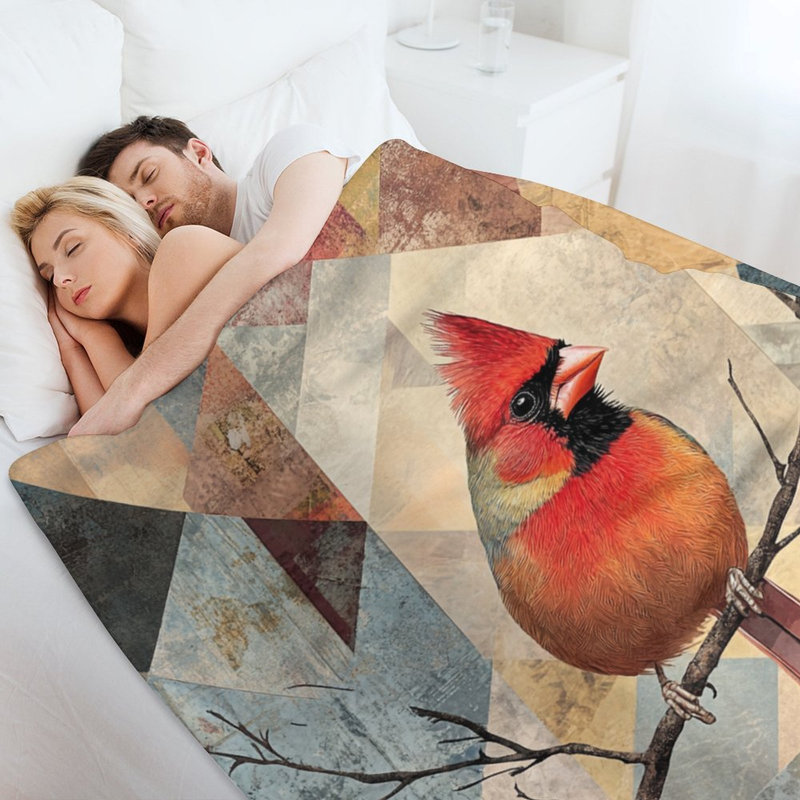 Jeté en flanelle Cardinal, 40 po x 50 po