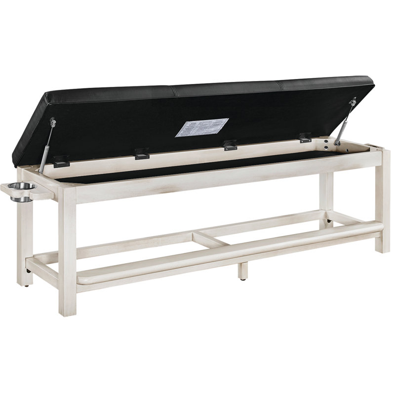 Spectator Storage Bench By RAM Game Room, Antique White
