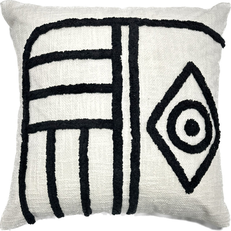 Dean Abstract Black Cushion