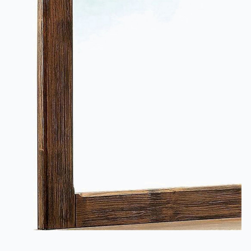 Wood Rectangle Wall Mirror