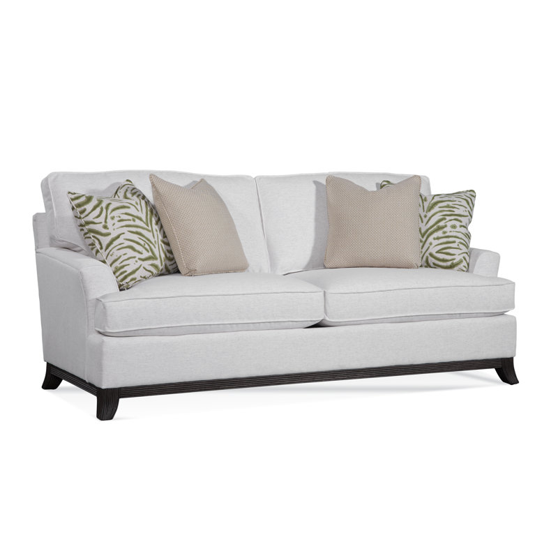 Oaks Way Sofa, Brass, Beige/Gray Plaid; 0107-84
