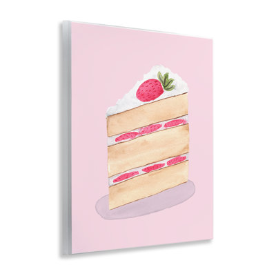 Plaque murale Coquette Strawberry Cake, design par Nina Jacobs