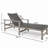 HAMPTON WOOD + WICKER CHAISE LOUNGE