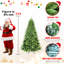 Arbre de Noël classique de 5 pi avec 967 pointes PE + PVC - branches articulées réalistes, assemblage facile, support en métal stable, aspect naturel pour la décoration des Fêtes-817451225