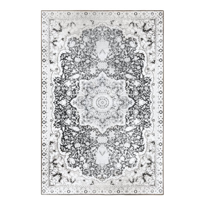 Ajeya Parviz Grey Rectangle 6' X 9' Washable Area Rug