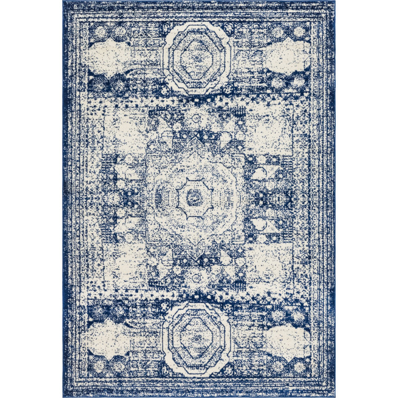 Rizo Geometric Indoor Rug, Rectangle 7'1" x 10'