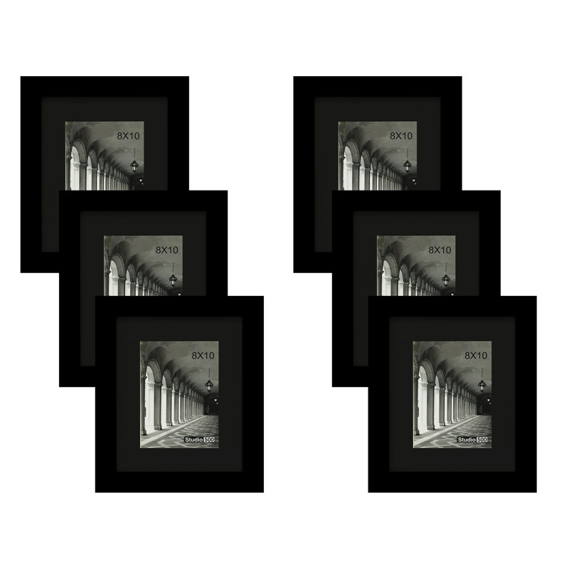 Ensemble de 6 cadres muraux noirs de 8 po x 10 po Ahtsham