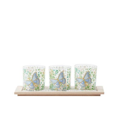 11"W Butterfly Fields Lighting Tray