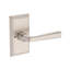 Kinsella Privacy Lever with Chamfered 5in Rose in Lifetime (PVD) Polished Brass-1232354341