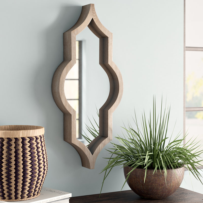 Miroir d'appoint Arlo, Semi-métallique naturel