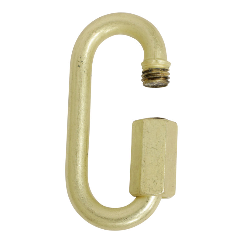 Verrouillage à vis fileté (2 pièces), Jaune, H 2,56 po x l 1,22 po x P 0,28 po