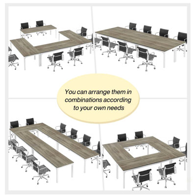 78" Rustic Brown Dining Table Large Rectangle Kitchen Dinner Table For 6-8 People Long Modern Dining Room Furniture (Table Only))