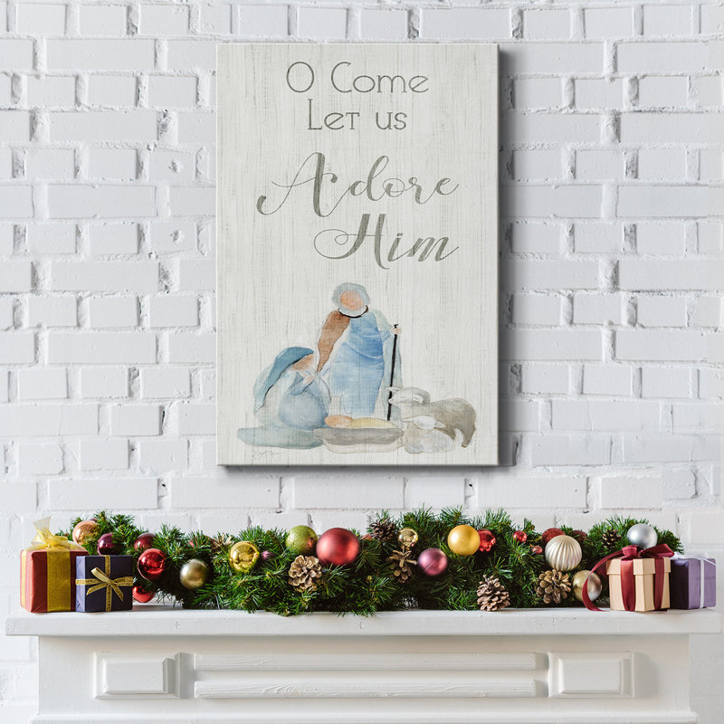 " Adore Him ", 18" H x 12" W x 1.5" D