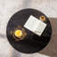 Table basse ronde avec plateau relevable fabriqué à la main et piédestal robuste pour le salon, aucun assemblage requis-2065463000