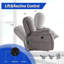 Fauteuil inclinable ergonomique avec masseur de 37,7 po Gerolf-2141097400