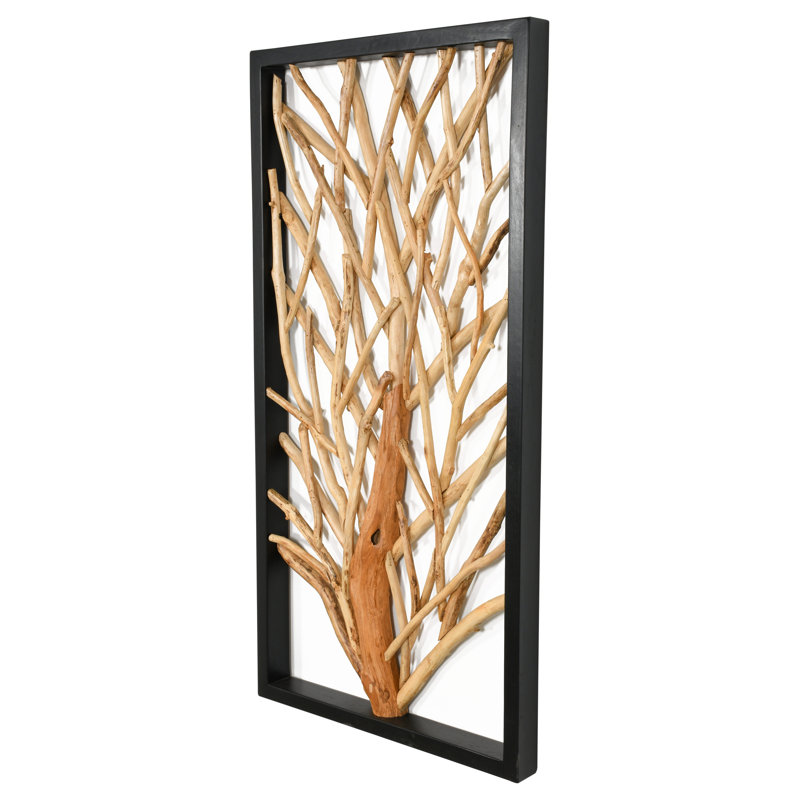 Petite suspension murale en teck