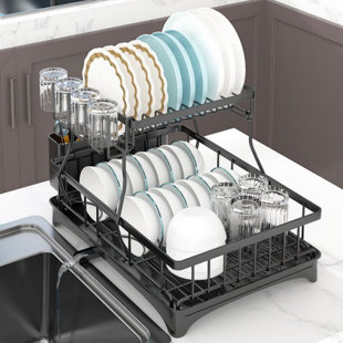 Dish Drying Rack,Expandable(11.5-19.3) Dish Racks for Kitchen Counter,  Dish Ra