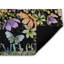  Tapis de porte antidérapant à fleurs à séchage rapide Welcome and Cottage Flowers, 18 po x 30 po-1804213130