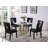 18 " H Faux Leather Upholstered Rubberwood Solid Wood Parsons Chair-1511638216