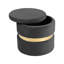40cm Wide Velvet Cylinder Standard Ottoman with Storage-483360344
