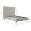 Lit plateforme tapissier en velours d'eucalyptus Crosby-213571383-213571378