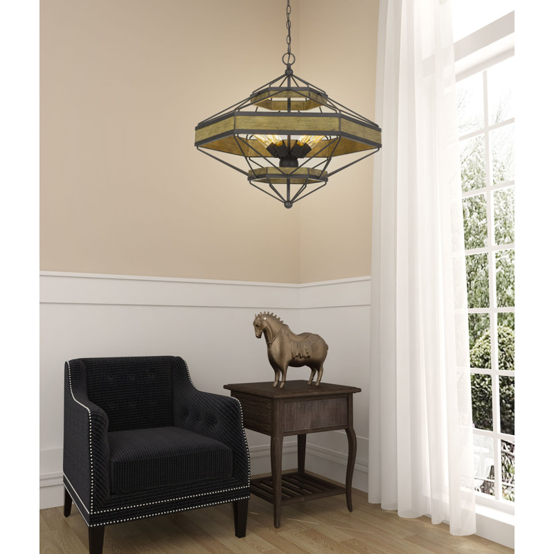 Finola 6 - Light Geometric Chandelier