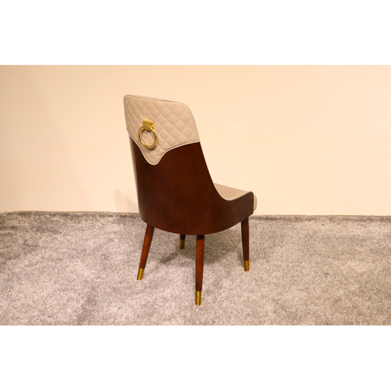 Vogue Lux Beige Dining Chair, Gray