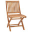 Chaise de patio pliante en teck avec coussin-1570454958