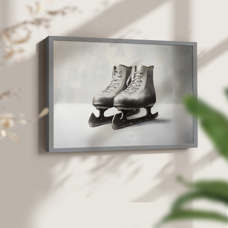 Art de Noël - DCCCLXV III - Reproduction encadrée - Restickable, H 11 po x l 14 po, Gris