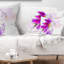 Coussin lombaire gerbera floral aquarelle