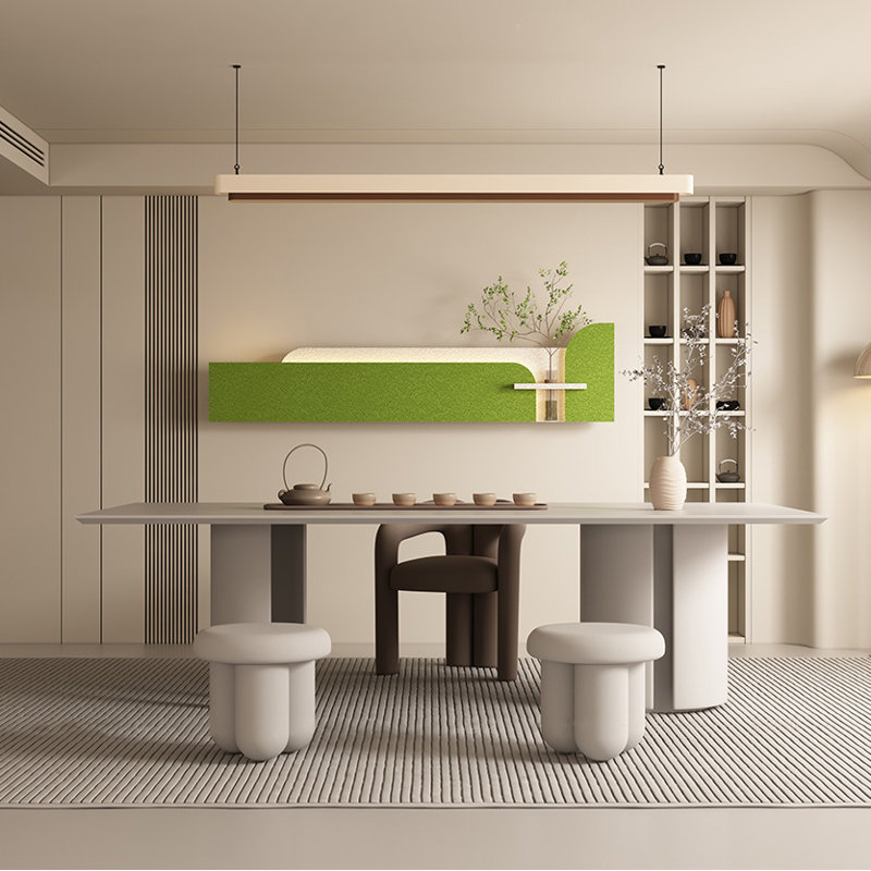 47,24 ", décoration murale moderne à DEL verte, art mural géométrique pour salon de chambre à coucher, Vert