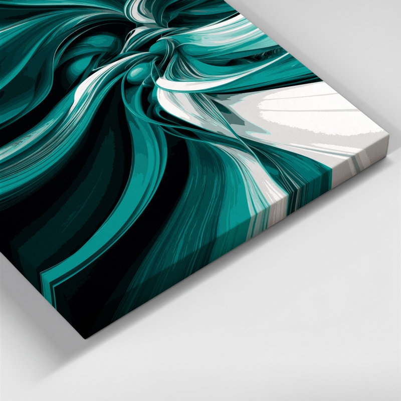 Art numérique sur toile, abstraction numérique 59, H 20 po x l 24 po