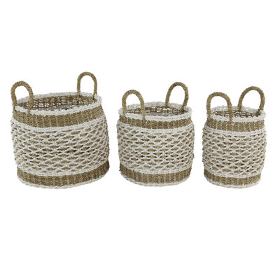 Ensemble de 3 paniers en plastique